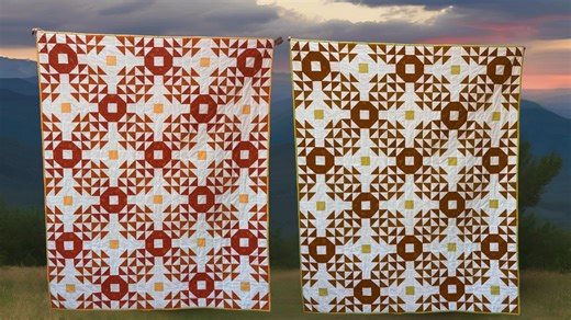 9.8K views · 110 reactions | ✨ Meet Whirling—a striking quilt packed with movement and contrast! ✨ This beginner-friendly pattern uses a clever trick to make all the HSTs for each block in one go—fast and efficient! It works with any colour combination, even scrappy.  Get the pattern in my Etsy shop and start stitching: https://sewnuppatterns.etsy.com/listing/1863475816 #quilting #quiltpattern #halfsquaretriangles #modernquilt #whirlingquilt 淋 | TeresaDownUnder | Facebook