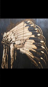 Native American Headdress Carving