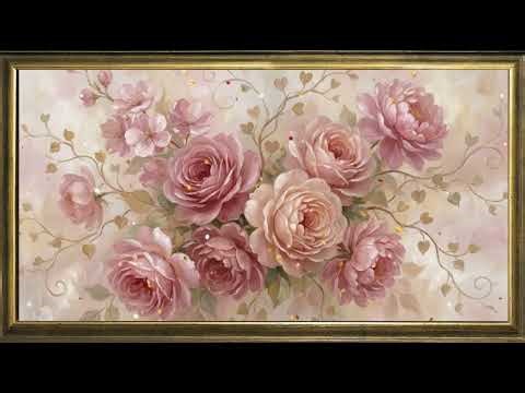 Vantage Pink flower Frame TV 4 K | Screensaver TV Art💞🌼