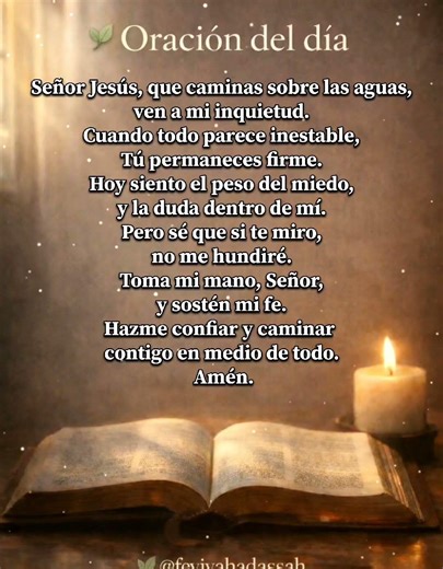 🙏 Jesús, sostén mi fe cuando dudo