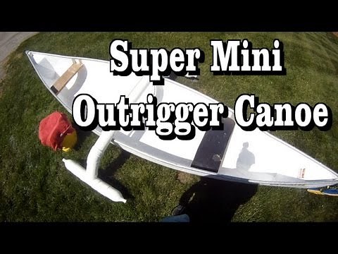 How to make a cool Mini Outrigger Canoe or Kayak stabilizer for $20 a stable fishing canoe platform