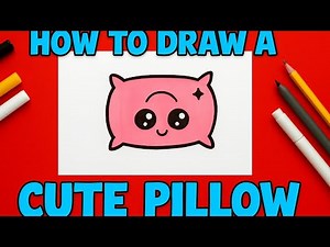 How to Draw a Pillow Step by Step | Easy Pillow Drawing Tutorial for Beginners