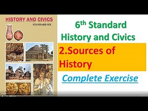 Exercise Chapter 2 Sources of History Class 6th History and Civics English Medium Maharashtra