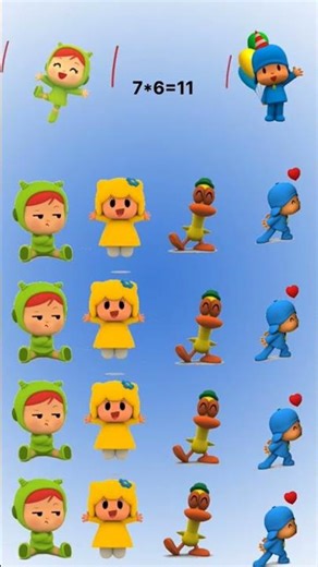 pocoyo Quiz Find Odd #funny #pocoyo #memes