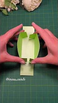 How to make a cardboard gift box @irina_cards #art #craft #diy #handmade #giftideas #tutorial #fyp