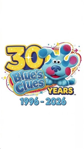 Blue's Clues 30 years 1996 - 2026 logo