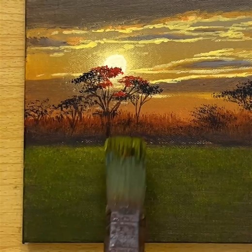 147K views · 3K reactions | Acrylic Painting / Sunset Landscape #art #painting #acrylicpainting | Joony art | Facebook
