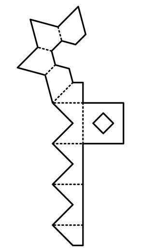 Making a 3D Paper Sculpture from a Template