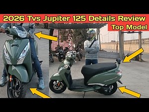 2026 🚀 Tvs Jupiter 125 Top Model Details Review || New Update || On Road Price || Mileage