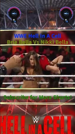 WWE Hell In A Cell Brie Bella Vs Nikki Bella #wwe #raw #smackdown #shortsfeed