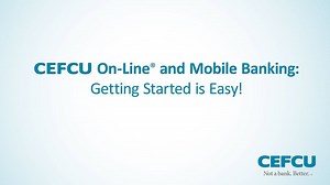 1.3K views · 17 reactions | In order to stay safe and follow shelter in place guidelines, now might be the perfect time to start managing your finances online. Aren't signed up for CEFCU On-Line® or Mobile Banking yet? No problem - getting started is easy! The video below takes you through the enrollment process step by step. Make sure you have access to your accounts whenever, wherever you are. | CEFCU | Facebook