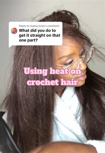 Using Heat on DarlingKenya Super Meche Crochet Hair