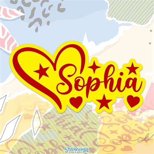 Custom Heart Name Sticker Personalized Text Heart Star Decal Waterproof Vinyl Decal for Laptop Water Bottle Gift - Etsy