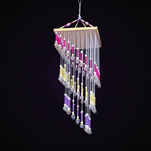 7.8K views · 60 reactions | DIY Chandelier Making at Home || Pearl Jhumar Design youtube.com/Kishancreation | Kishan creation | Facebook