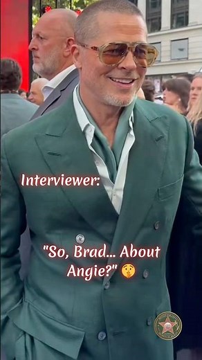 Brad Pitt’s 17-Second Interview About Angelina... 🎭 #bradpitt #beforeandafter #shorts