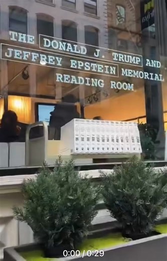 WOW!!“The Donald J. Trump and Jeffrey Epstein Memorial Reading Room," has just opened thanks to a US transparency advocacy group in New York. All the files from the Epstein Files Transparency Act are there in 3,437 volumes, all numbered and organized on shelves.A print-out of all the files released by the US Department of Justice, roughly 3.5 million pages relating to financier and convicted sex criminal Jeffrey Epstein are there!