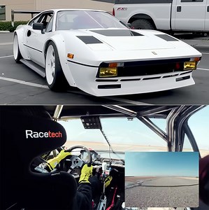 1,000HP Ferrari 308 GTBi with Turbocharged Honda K24 Engine Hits Buttonwillow Raceway Park