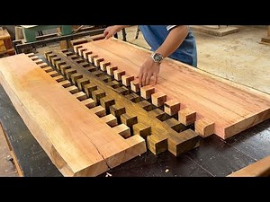 Exquisite and Meticulous Techniques in Woodworking Create a Sturdy and Luxurious Table