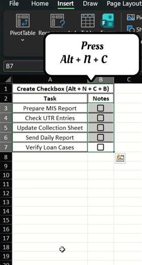99% of Excel Users Don’t Know This Checklist Trick 🤯