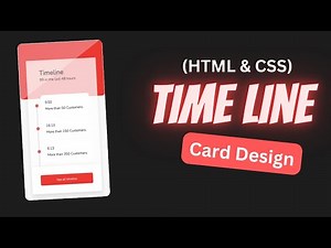 How to create Vertical Timeline in HTML CSS | Timeline HTML