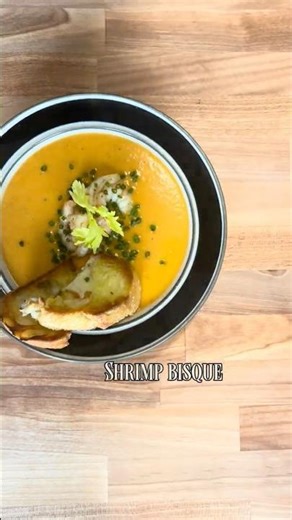 Make and easy shrimp bisque with me