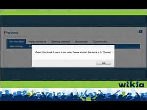 How to edit your wiki's navigation