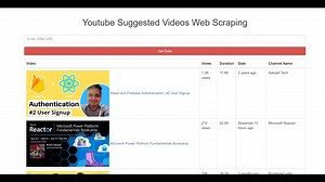 Node.js Express Puppeteer Project to Web Scrape Youtube Suggested Videos & Comments in Table
