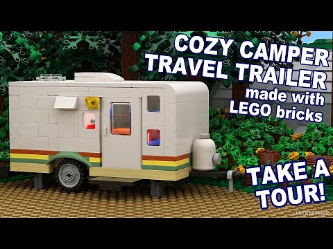 Cozy LEGO Camper Travel Trailer MOC - Take A Tour!