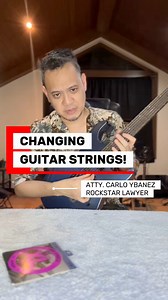 Changing guitar strings for 2026! | Atty Carlo Ybanez