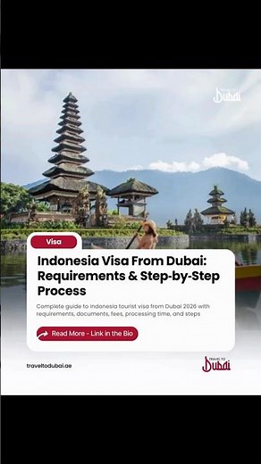Indonesia Tourist Visa for UAE Residents 🇮🇩 | VoA & e-Visa Explained (2026 Guide)
