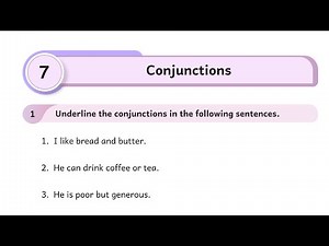 Thiran 6th English lesson 7 conjunctions workbook answers grade level