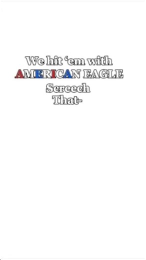 American eagle screech! What the cat doin?