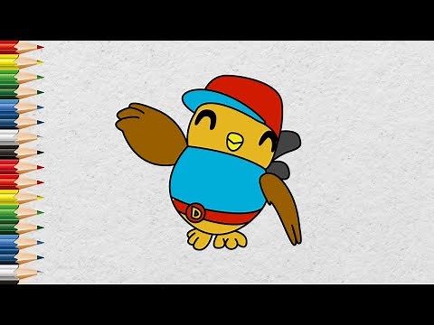 Menggambar Dan Mewarnai Didi And Friends Dengan Mudah - How To Draw Didi And Friend