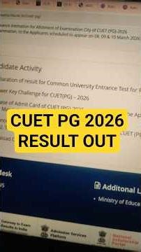 CUET PG 2026 Result Out | Direct Active Link | How to Download | Step by Step