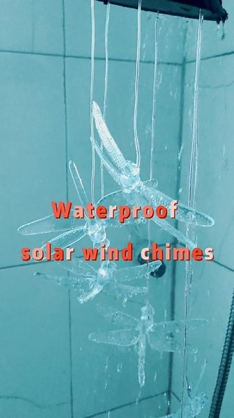 Color-Changing Outdoor Waterproof Solar LED Wind Chime