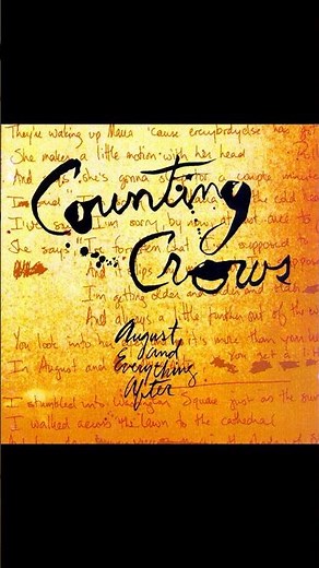 Mr. Jones - Counting Crows - From the 1993 Album - 'August And Anything After'