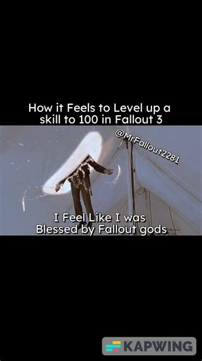 How it feels to Level up a Skill to 100 #fallout #fyp #mrfallout2281 #funny #memes #viral #trend