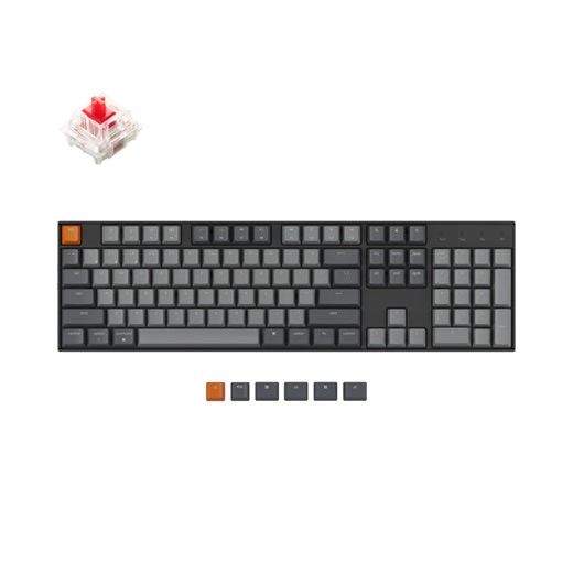 Buy the Keychron K10 Max QMK Wireless Fully Assembled RGB Backlight Super Red... ( K10M-B1 ) online