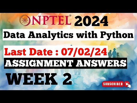 NPTEL डेटा एनालिटिक्स विद पायथन सप्ताह 2 असाइनमेंट के उत्तर | जनवरी 2024