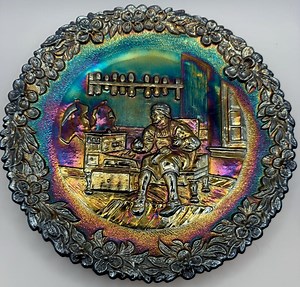 Vintage Fenton Amethyst Carnival Glass 1973 Plate – Thomas Beard – American Craftsman Series –made in USA - Etsy