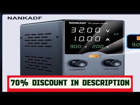 #NANKADF DC Power Supply, 0-30V 0-5A 0-10A with High Accuracy 4-Digit LED Display, 5V/2A USB Port,