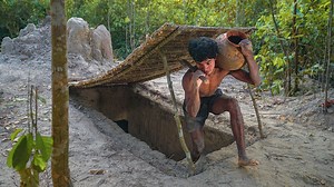 36K views · 1K reactions | Building secret underground tunnel house in 15 Days | Primitive Unique Tool | Facebook