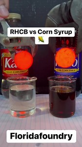 452K views · 1.8K reactions | RHCB vs Corn Syrup  #Satisfying #Experiment #Science #ASMR #CornSyrup | Florida Foundry | Facebook