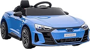 Aosom Licensed Audi RS e-tron GT 12V Ride On Car Truck for Kids, Electric Car Ride On Vehicle w/Parent Remote Control, Music, Lights, for Toddlers, Blue