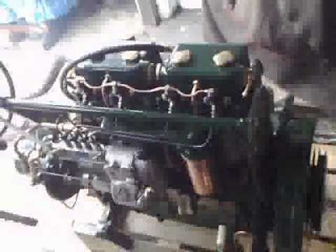 Kelvin P4R marine diesel engine first run