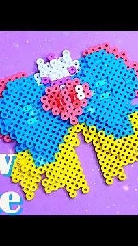 DIY Disney Snow White 3D Bow Perler Beads Tutorial