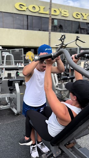 Kyle's Heartwarming Workout Session with Mom at Golds Gym