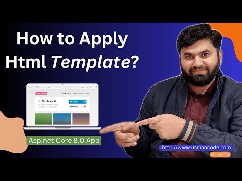 Apply html template to Asp.net 8.0 MVC part 03 - complete Asp.net Core 8.0 website with deployment