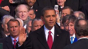 In less than 24 hours, Donald J. Trump will take the oath of office and officially become the 45th President of the United States. Here's Chief Justice John Roberts administering the oath to President Barack Obama on January 20, 2009. Take a look at past inauguration ceremonies here http://nbc4i.co/2jYAyxg | NBC4