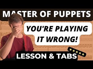Master Of Puppets Guitar Lesson TAB